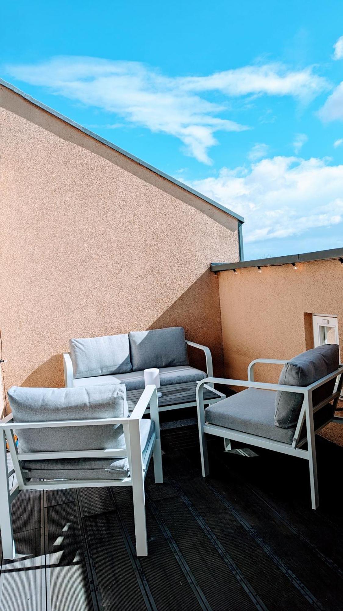 Rooftop Art Apartment, E-Roller,Ausblick,Wlan,Tv Chemnitz Exterior photo